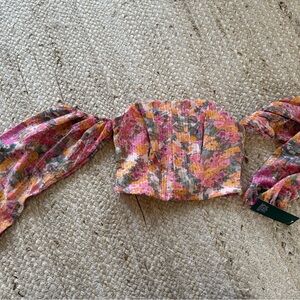 Wild Fable NWT S Colorful Off-Shoulder Floral Top